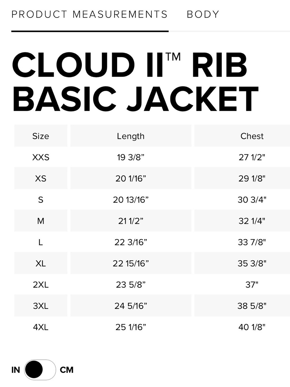 Cloud II Rib Basic Jacket Iron Wash - Picture 13 of 13